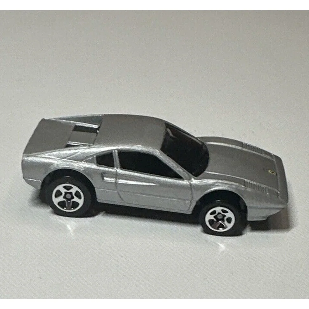Hot Wheels Ferrari 308 GTS Silver Diecast 1:64 - Mattel 1977 Malaysia - Vintage